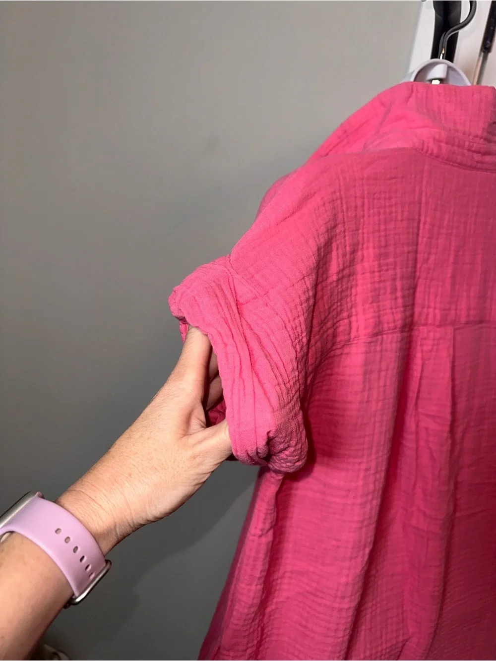 J Crew Size Small Oversized Relaxed Pink Women's VNeck Dress